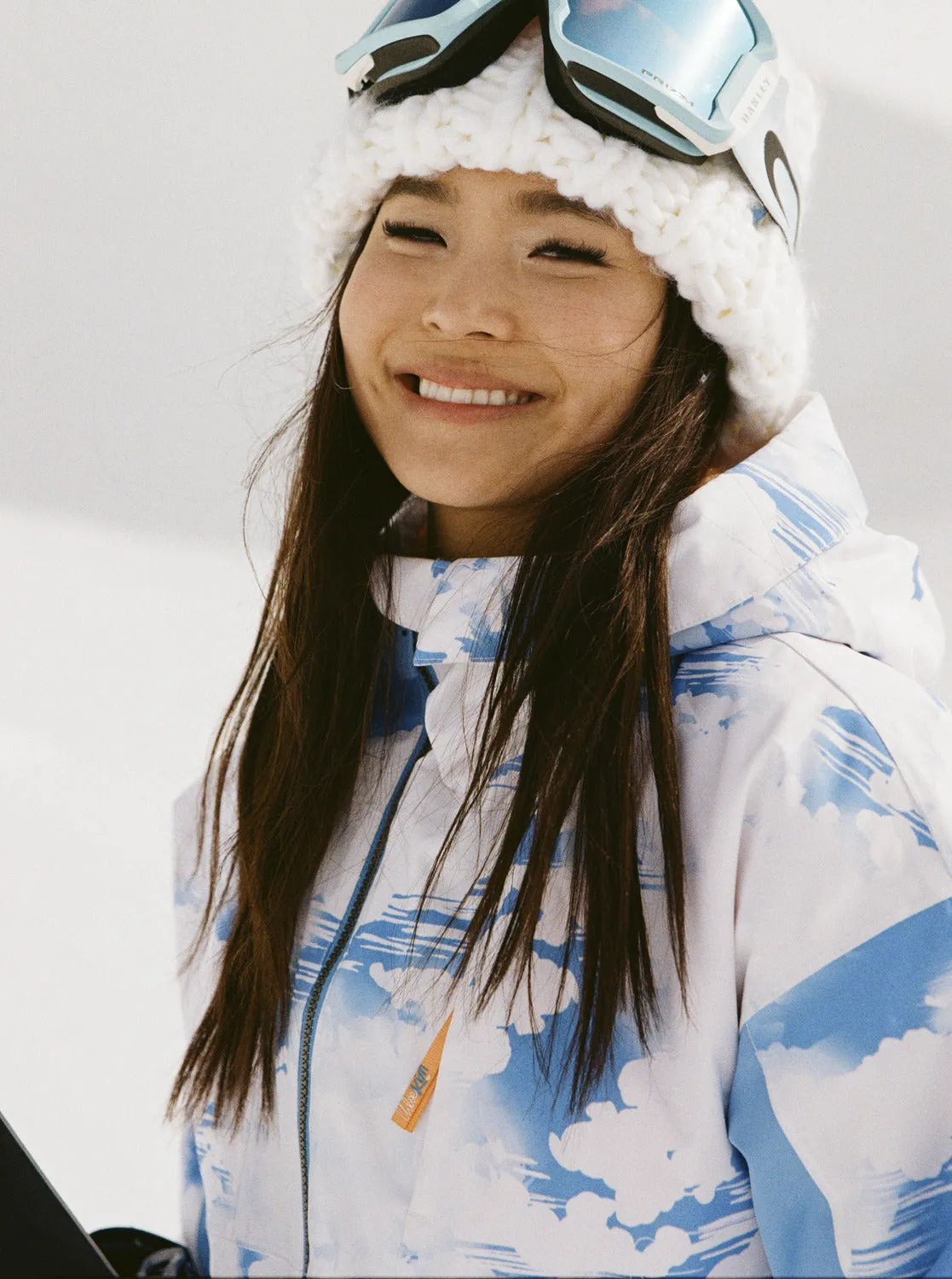 Chloe Kim Technical Snow Jacket - Azure Blue Clouds sold by Roxy product image thumbnail 4