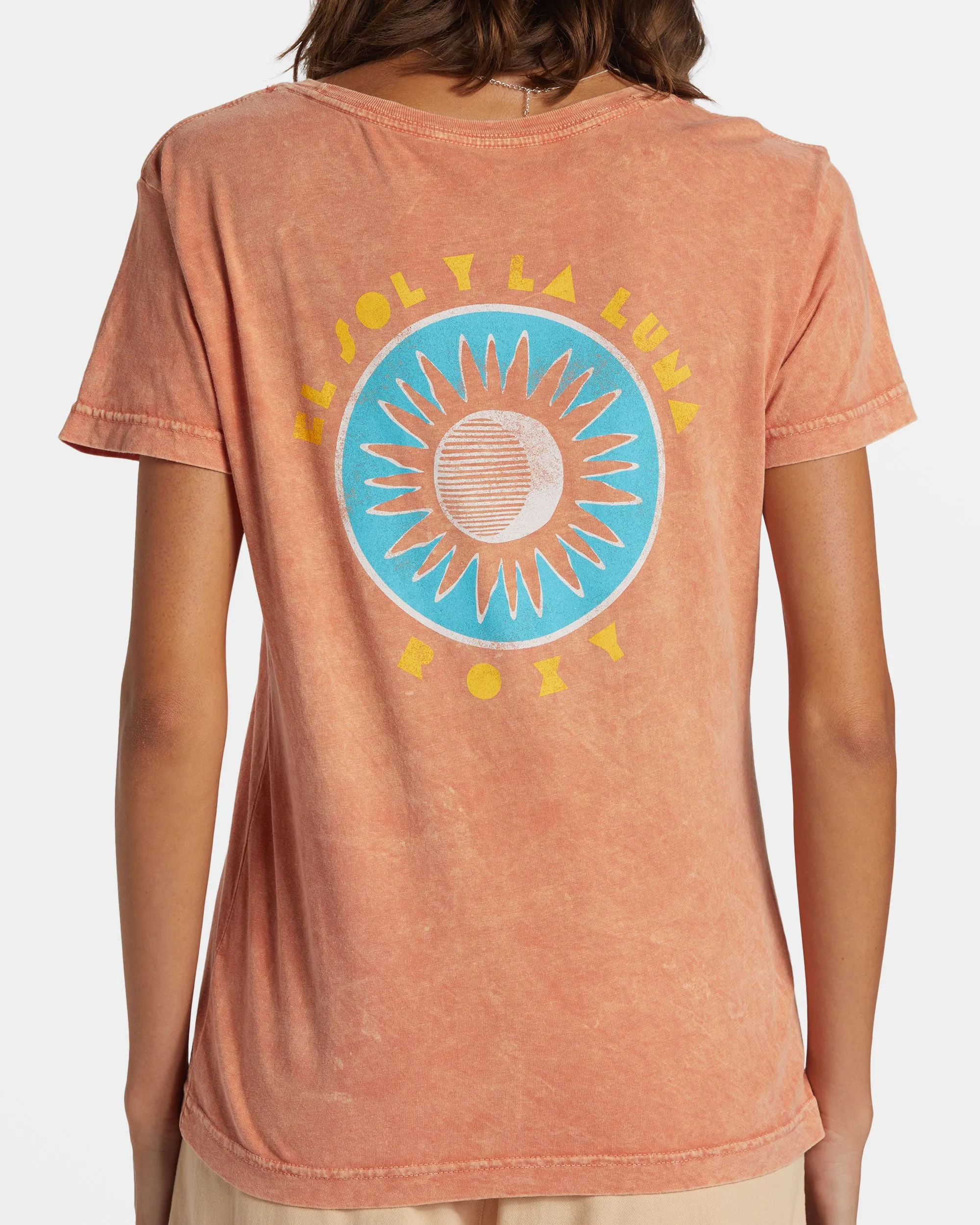El Sol Y La Luna Boyfriend T-Shirt - Apricot Brandy sold by Roxy product image thumbnail 5