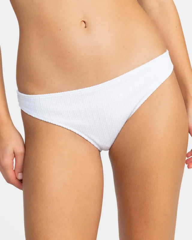 Aruba Moderate Bikini Bottom - Bright White sold by Roxy