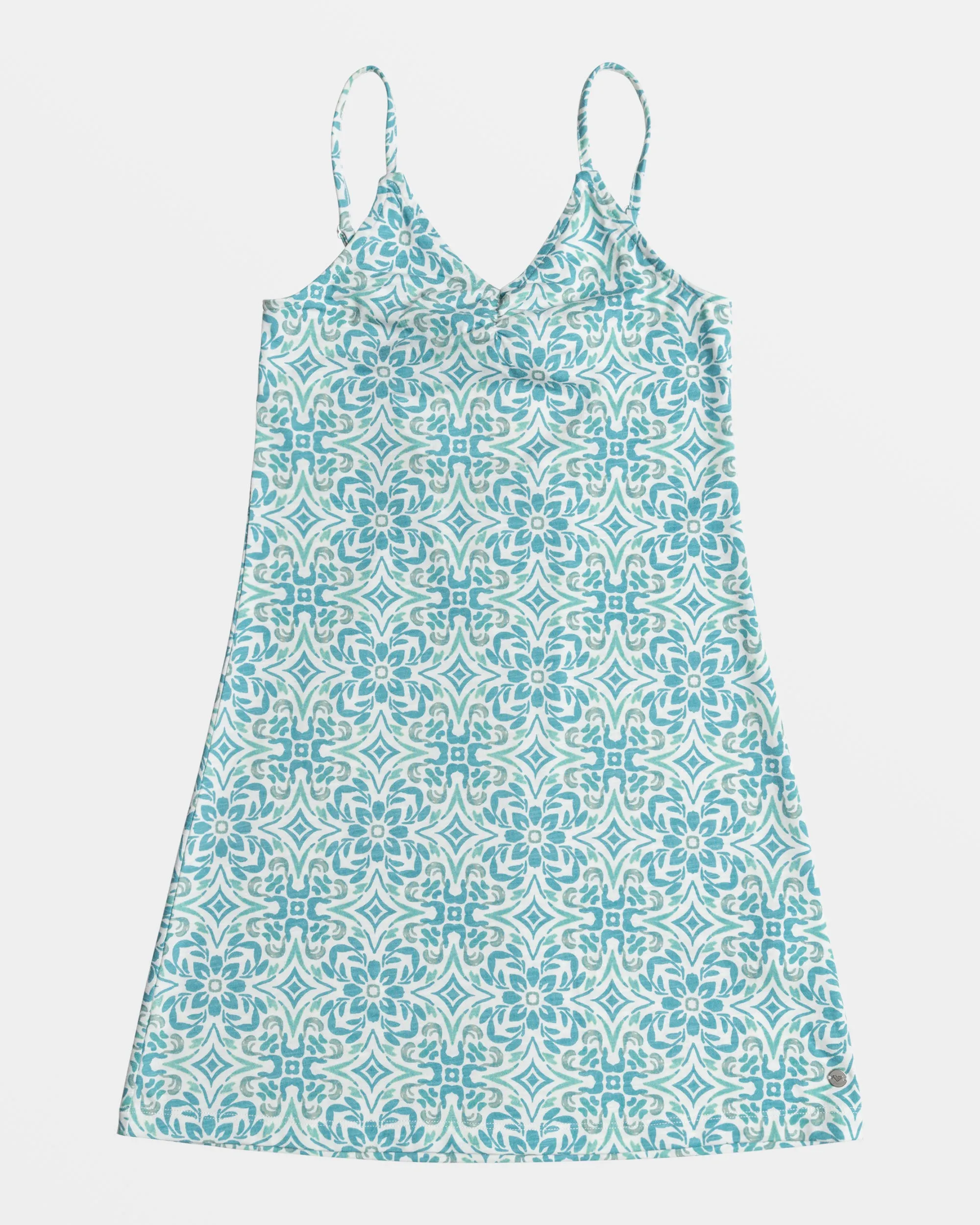 Girls 4-16 Still In My Heart Strappy Mini Dress - Cloud Dancer Fresco Tile sold by Roxy