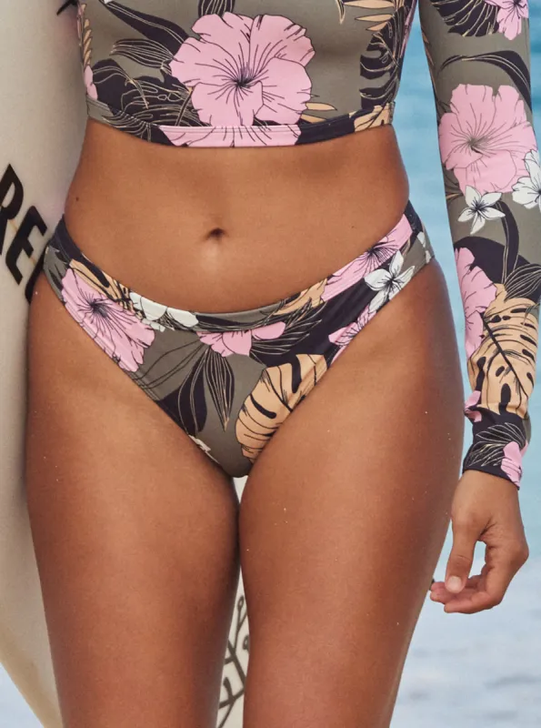 Roxy Pro Hipster Bikini Bottoms - Anthracite Classic Pro Surf sold by Roxy