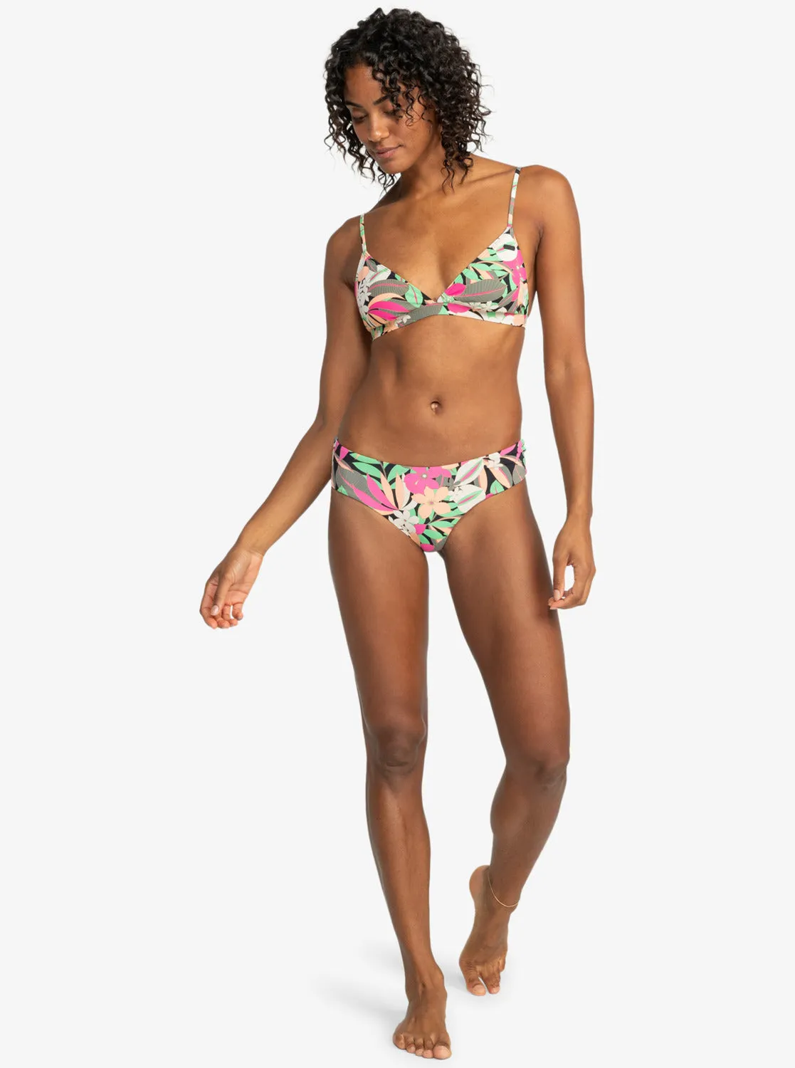 Printed Beach Classics V-Shape Cheeky Bikini Bottom - Anthracite Palm Song S sold by Roxy product image thumbnail 2