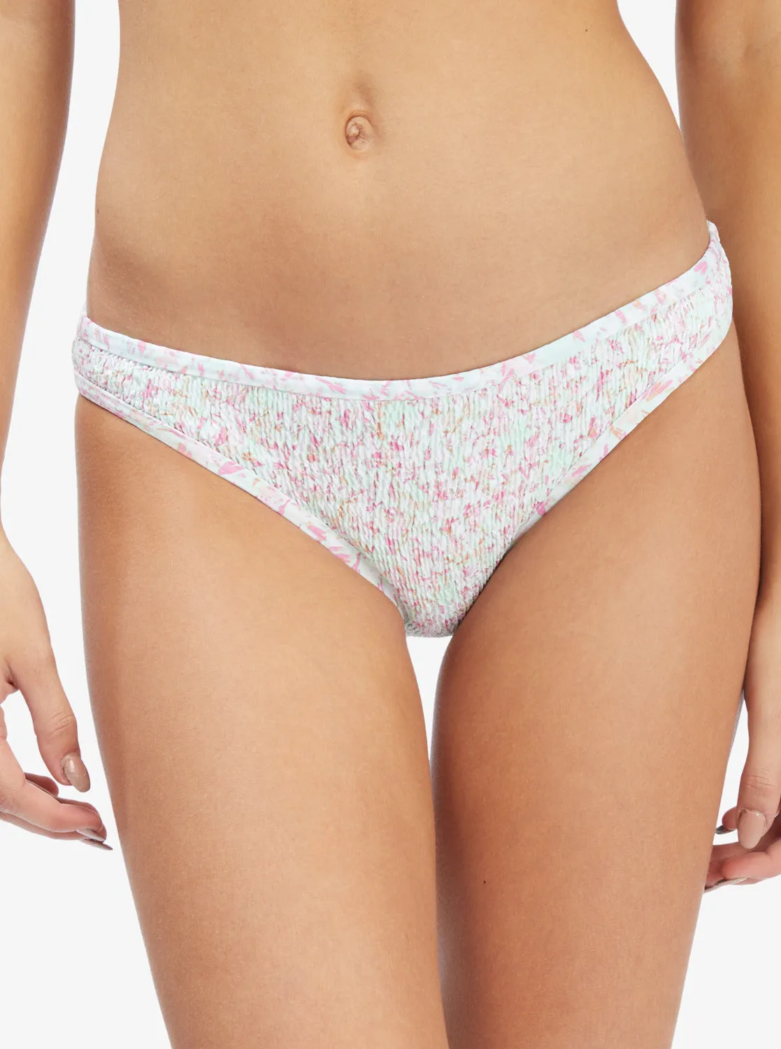 Ditsy In Paradise Smocked Bikini Bottoms - Brook Green Ditsy In Paradise sold by Roxy