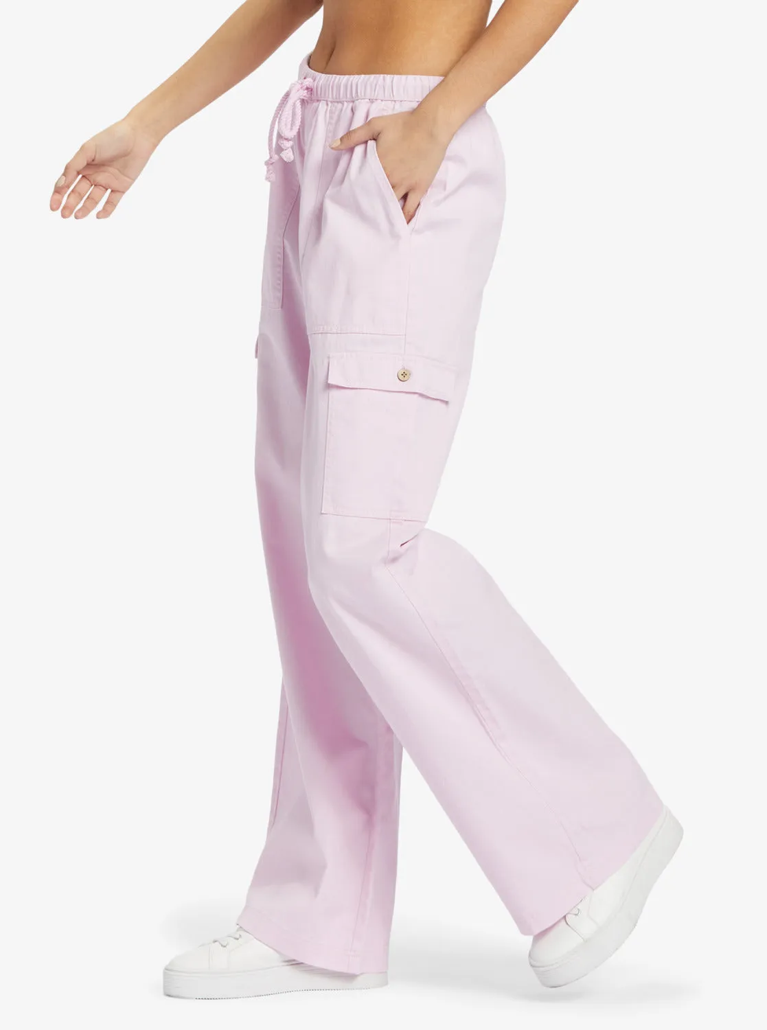 Precious High Waist Cargo Pants - Pirouette sold by Roxy