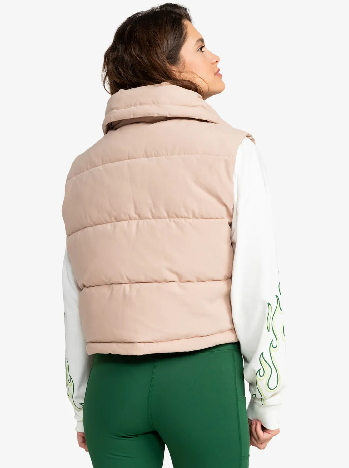 Active Collection Puffer Vest - Warm Taupe sold by Roxy product image thumbnail 4