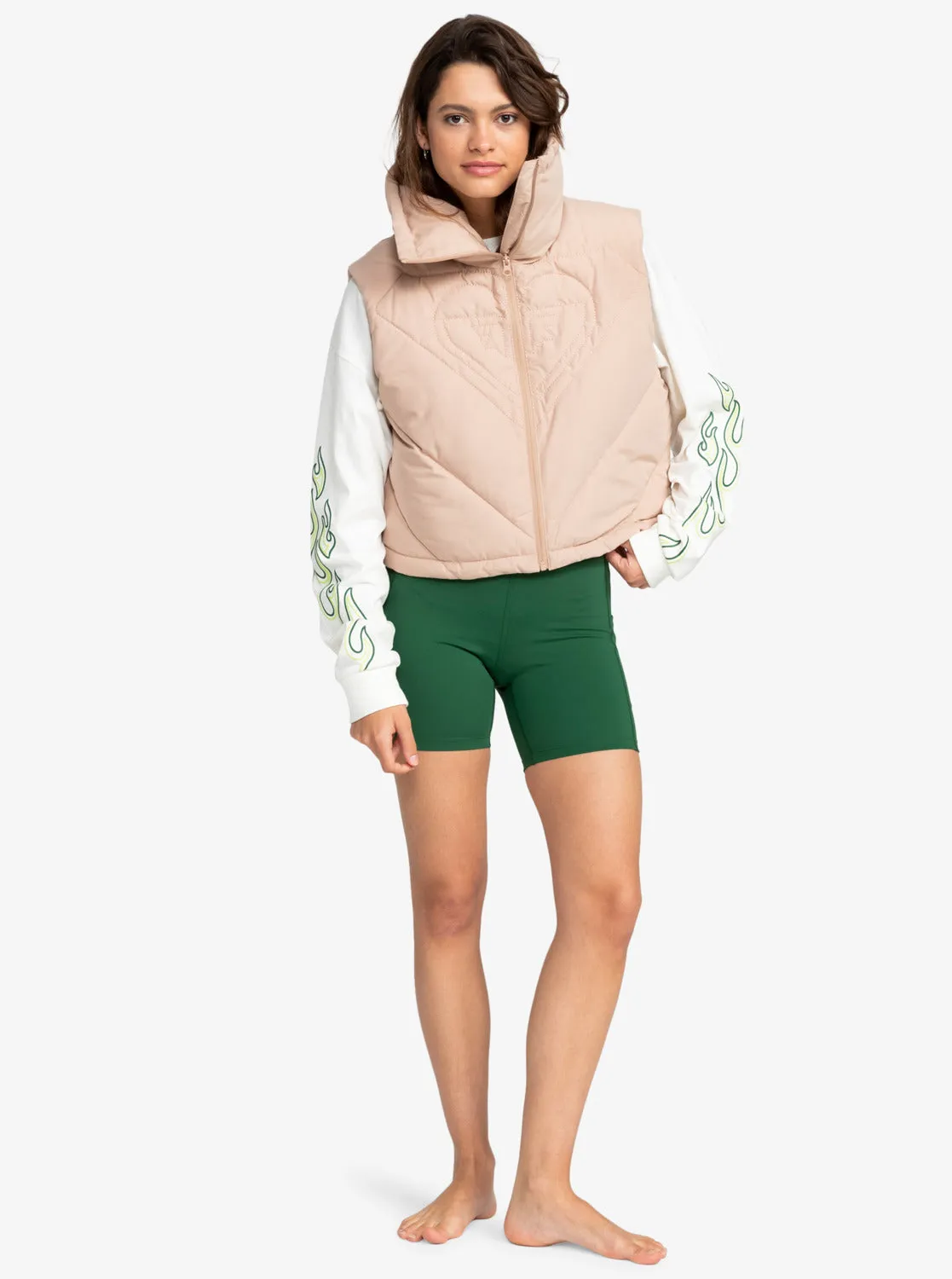 Active Collection Puffer Vest - Warm Taupe sold by Roxy product image thumbnail 3