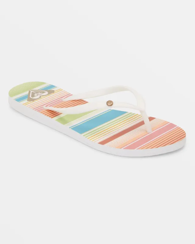Bermuda Sandals - White/Ocean/Citrus sold by Roxy