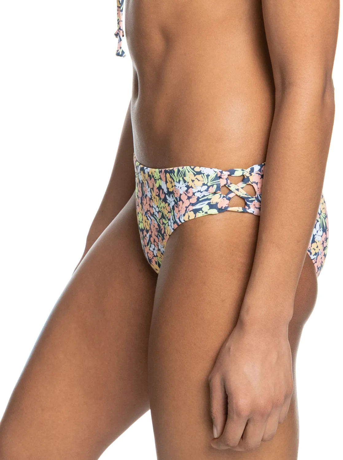 Beach Classics Strap Hipster Bikini Bottoms - Mood Indigo Ditsy Love sold by Roxy product image thumbnail 2