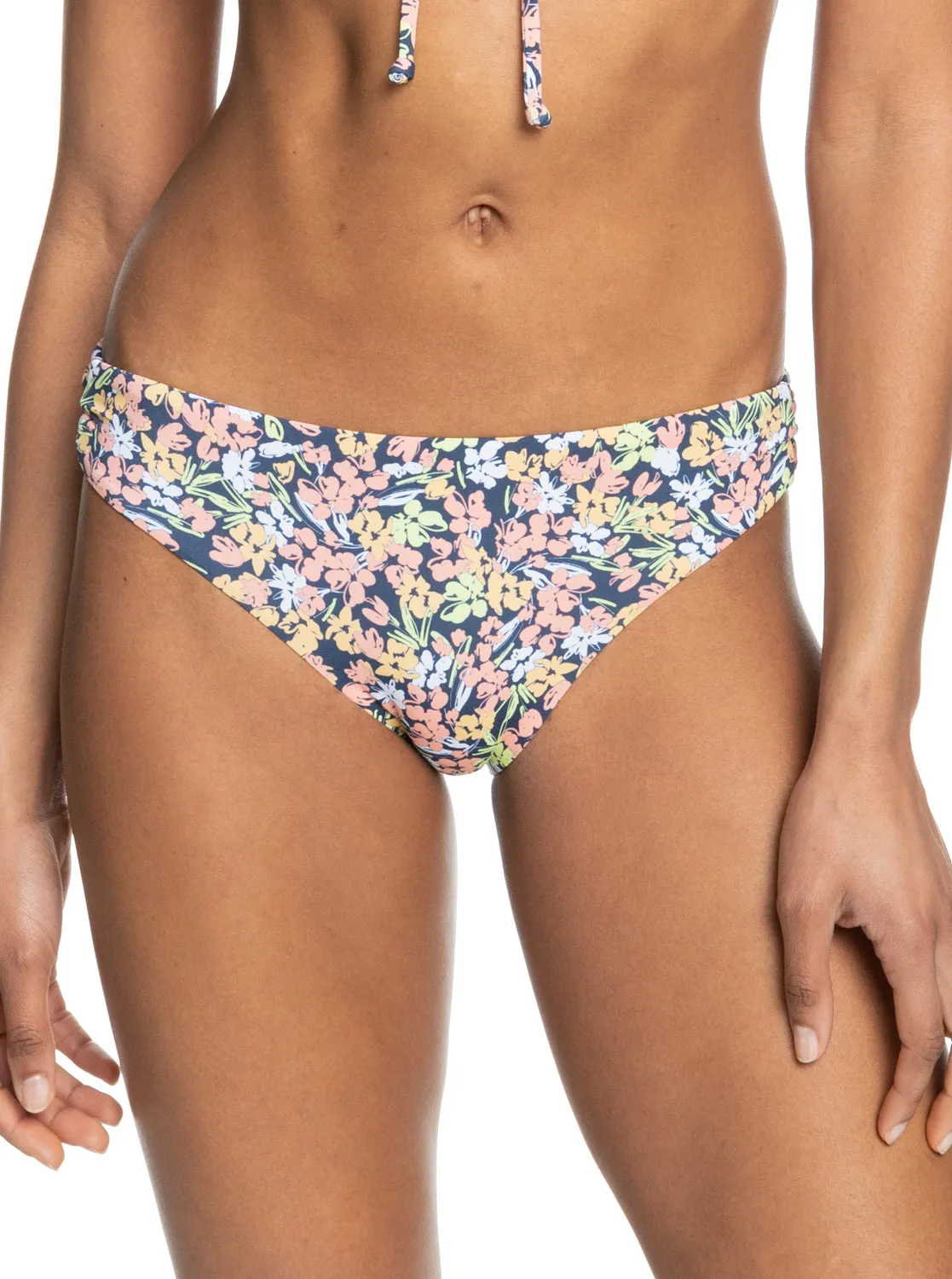 Beach Classics Strap Hipster Bikini Bottoms - Mood Indigo Ditsy Love sold by Roxy