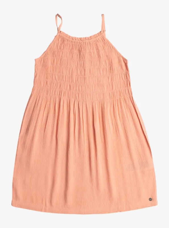 Girls 4-16 Look At Me Now Dress - Salmon made by Roxy