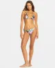 Beach Classics Tie Side Cheeky Bikini Bottom - Anthracite Moody Tropical Swim sold by Roxy