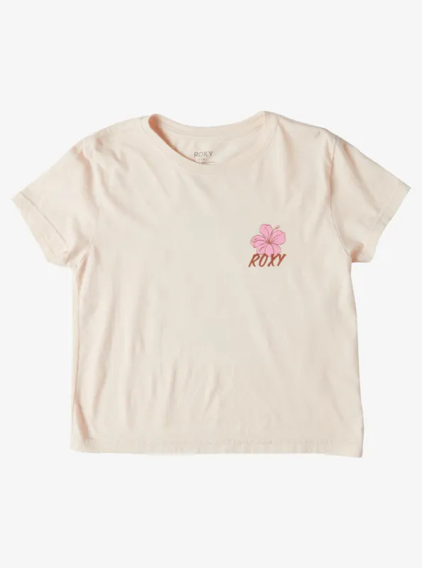 Girls 4-16 Hibiscus Paradise Boyfriend T-Shirt - Pale Dogwood sold by Roxy