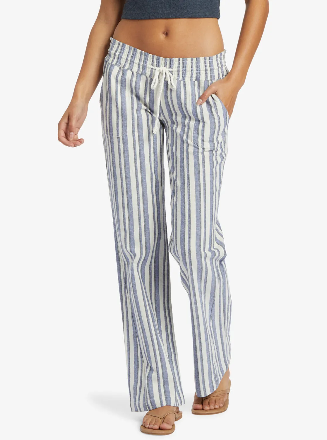 Oceanside Flared Pants - Bijou Silk Caye Stripe sold by Roxy
