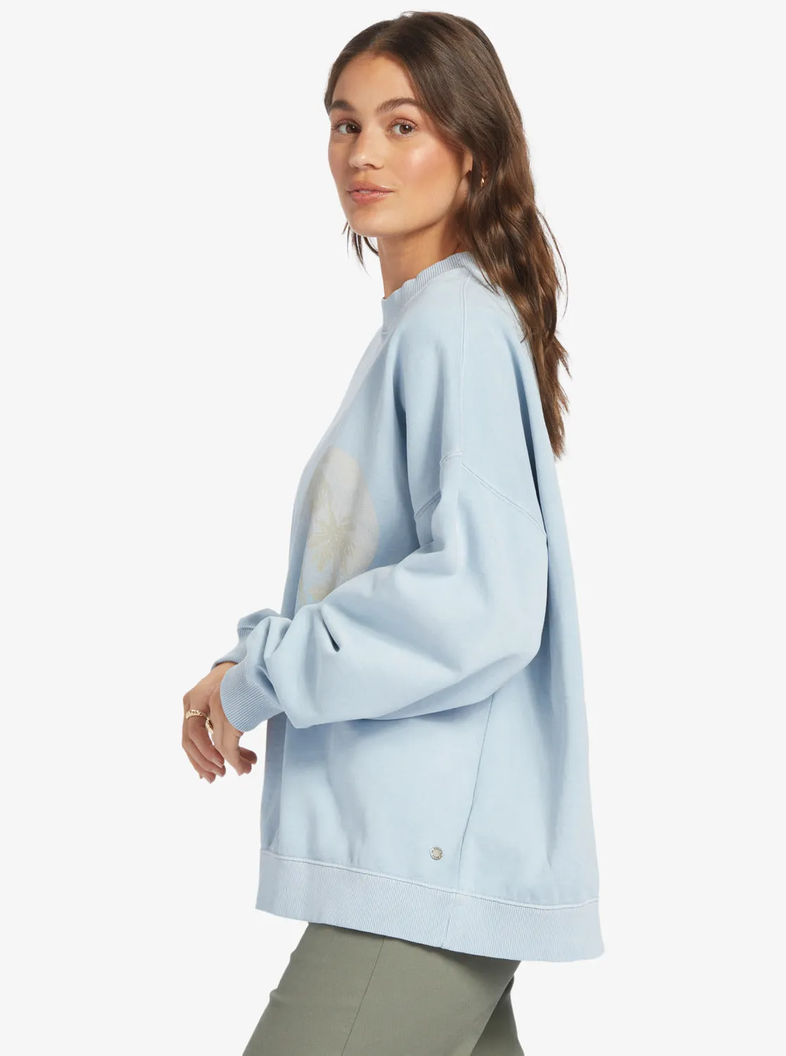 Lineup Oversized Sweatshirt - Clear Sky sold by Roxy product image thumbnail 2