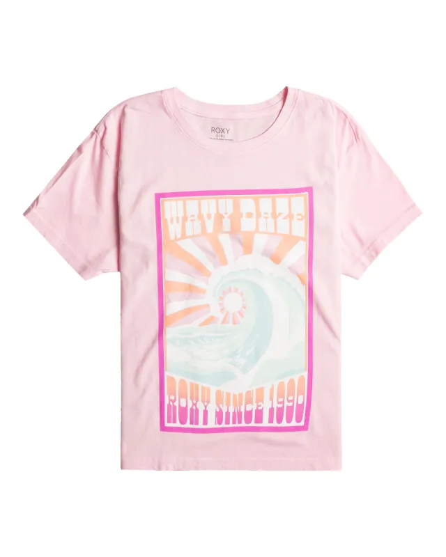 Girls 4-16 Wavy Daze Oversized Boyfriend T-Shirt - Pirouette sold by Roxy