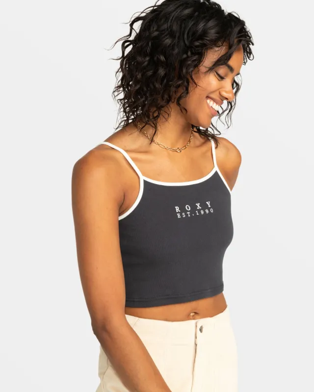 Roxy Vintage Cropped Tank Top - Phantom sold by Roxy