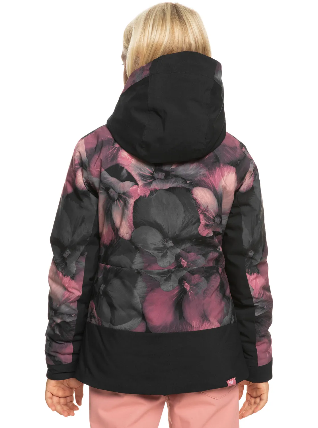 Girls 4-16 Silverwinter Technical Snow Jacket - True Black Pansy Pansy sold by Roxy product image thumbnail 3