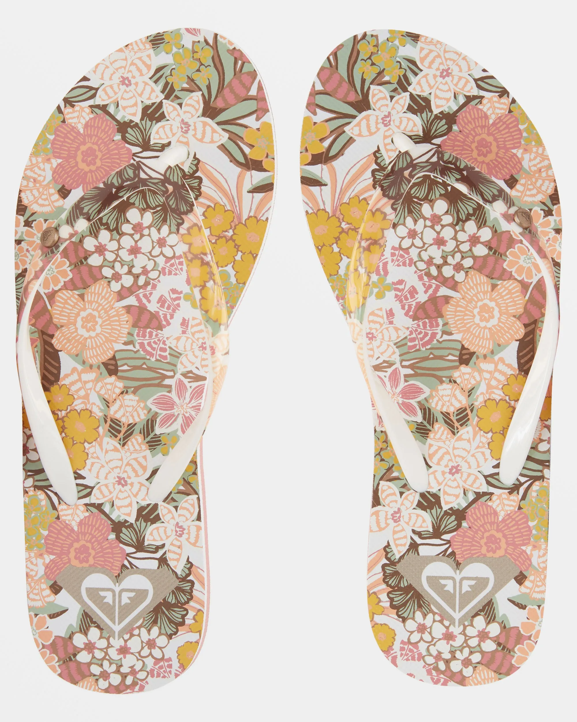 Portofino Flip-Flops - White/Light Brown sold by Roxy product image thumbnail 5