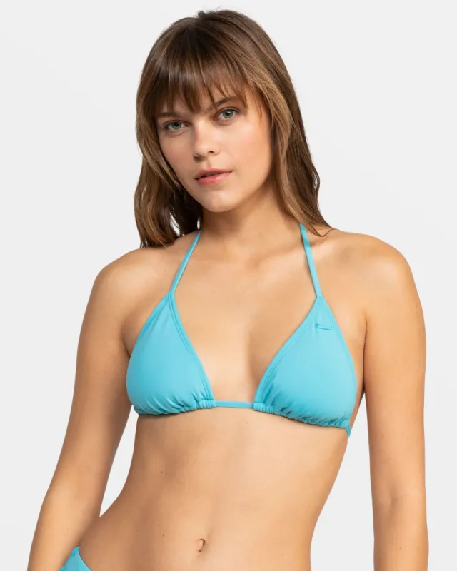 Beach Classics Tiki Triangle Bikini Top - Maui Blue sold by Roxy