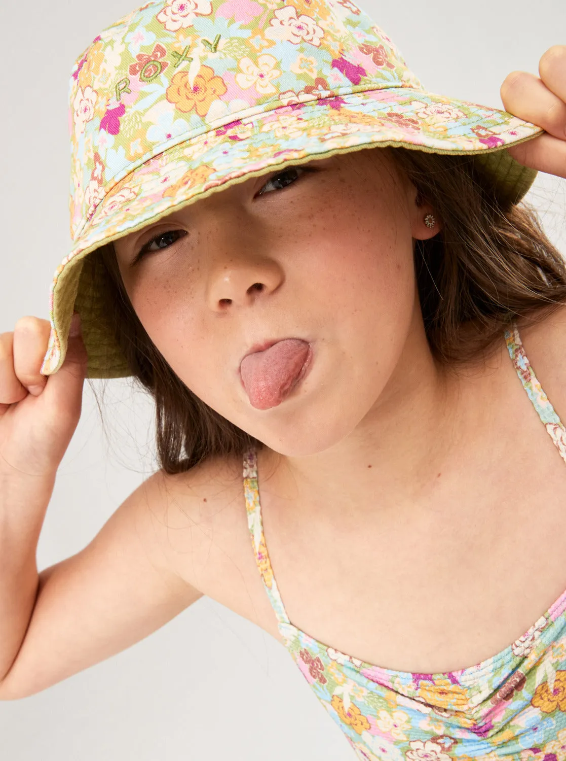 Girls 4-16 Tiny Honey Bucket Hat - Fern Memories sold by Roxy product image thumbnail 3