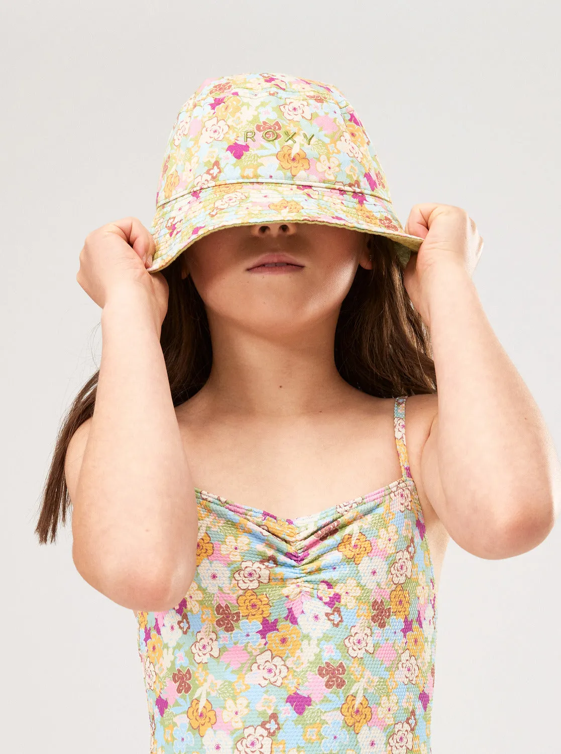 Girls 4-16 Tiny Honey Bucket Hat - Fern Memories sold by Roxy product image thumbnail 5
