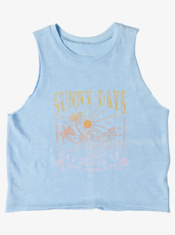 Girls 4-16 Sunny Days Muscle Tank Top - Bel Air Blue sold by Roxy