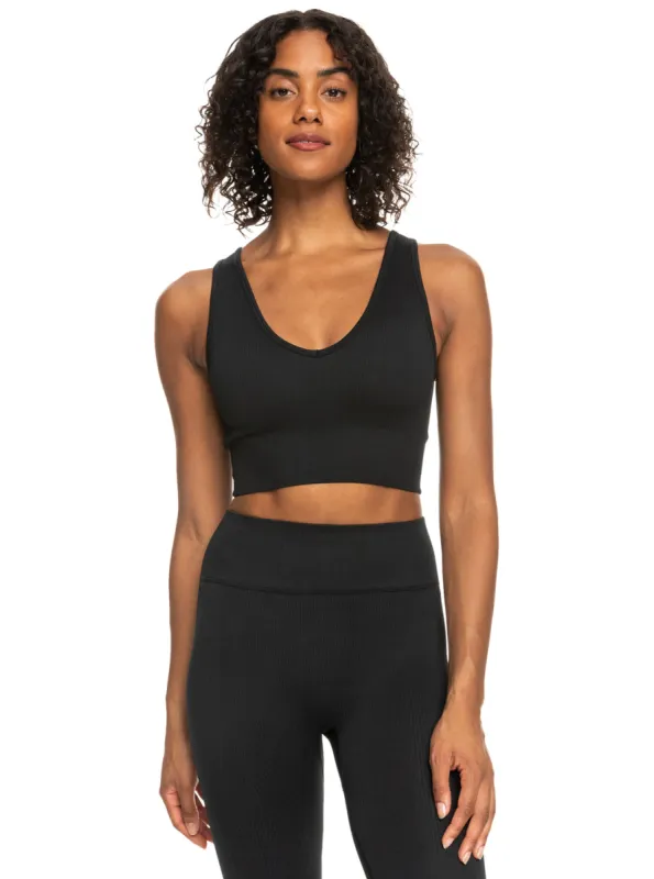 Chill Out Seamless Sports Bra - Anthracite sold by Roxy