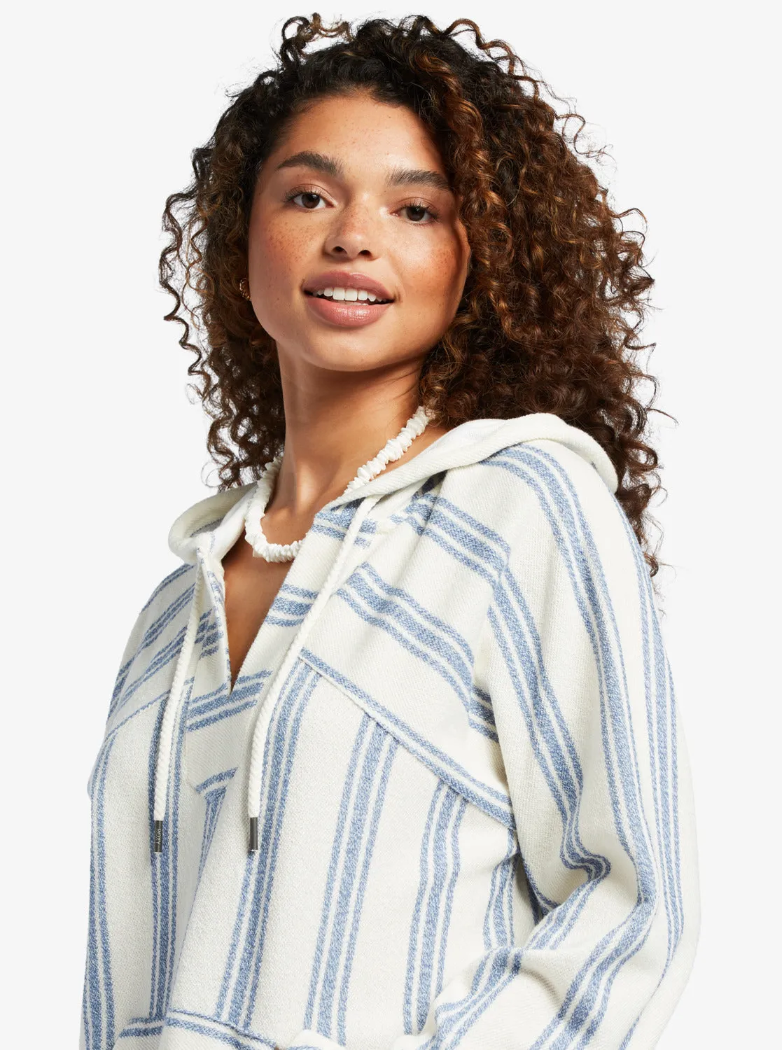 Wild And Free Poncho Style Hoodie - Bayside Stripe sold by Roxy product image thumbnail 3
