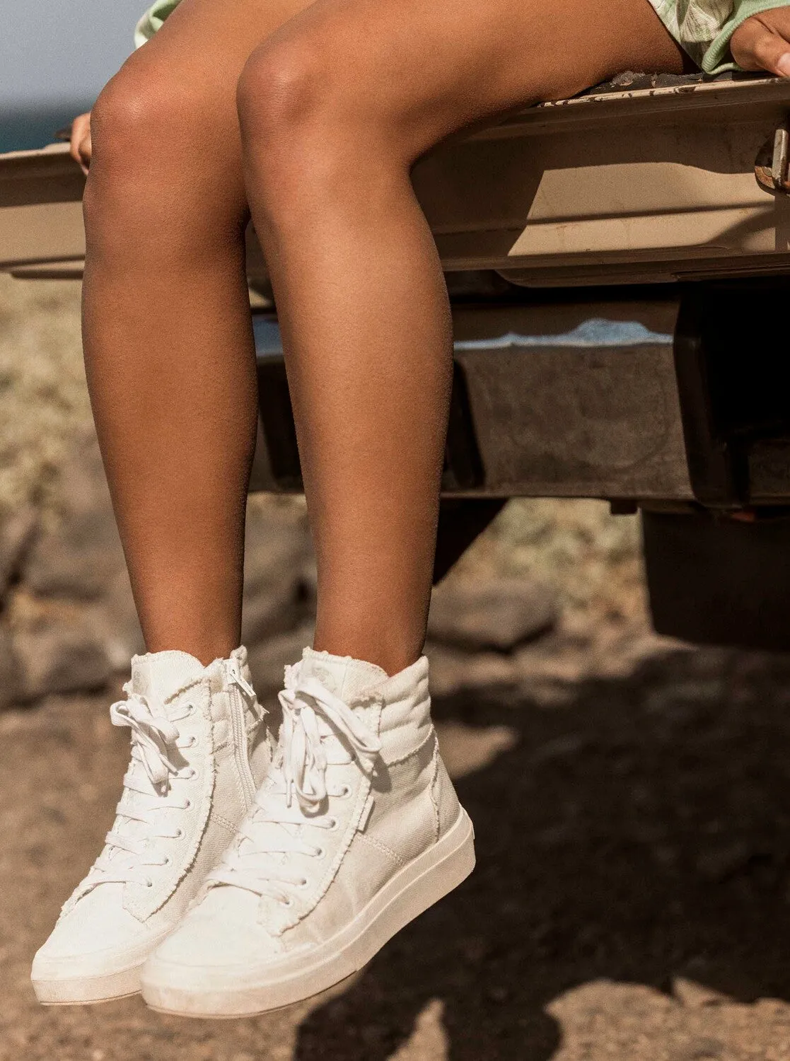 Roxy Rae Mid-Top Shoes - White sold by Roxy