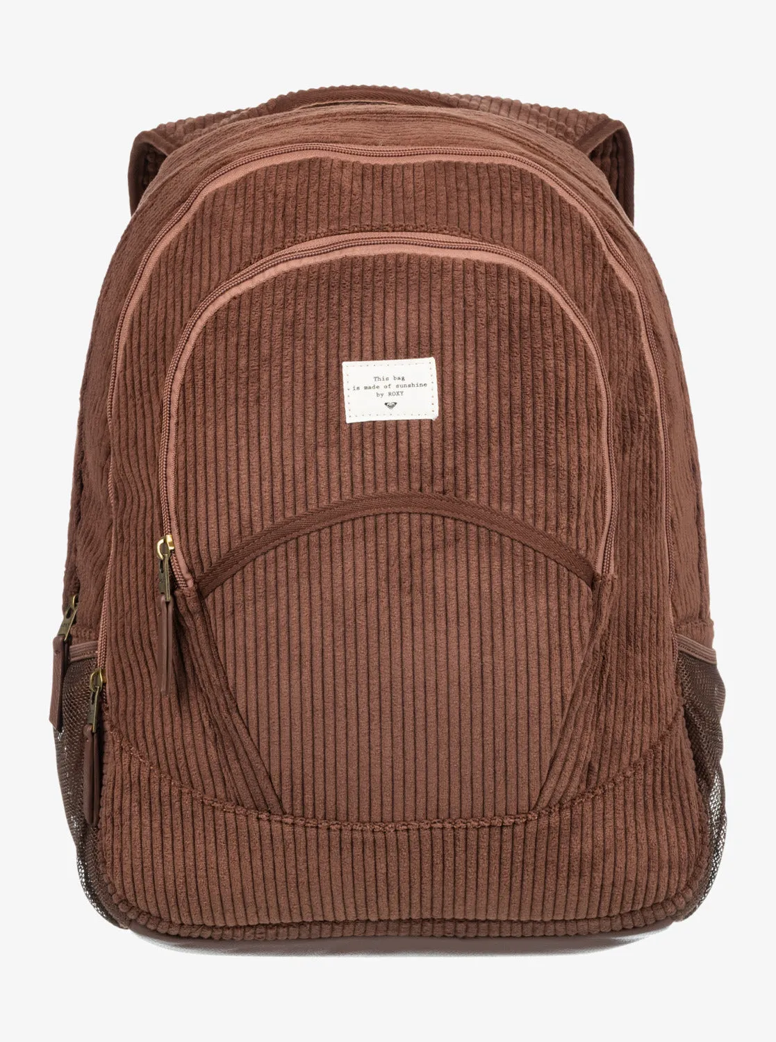 Cozy Nature Large Corduroy Backpack - Bitter Chocolate sold by Roxy product image thumbnail 3