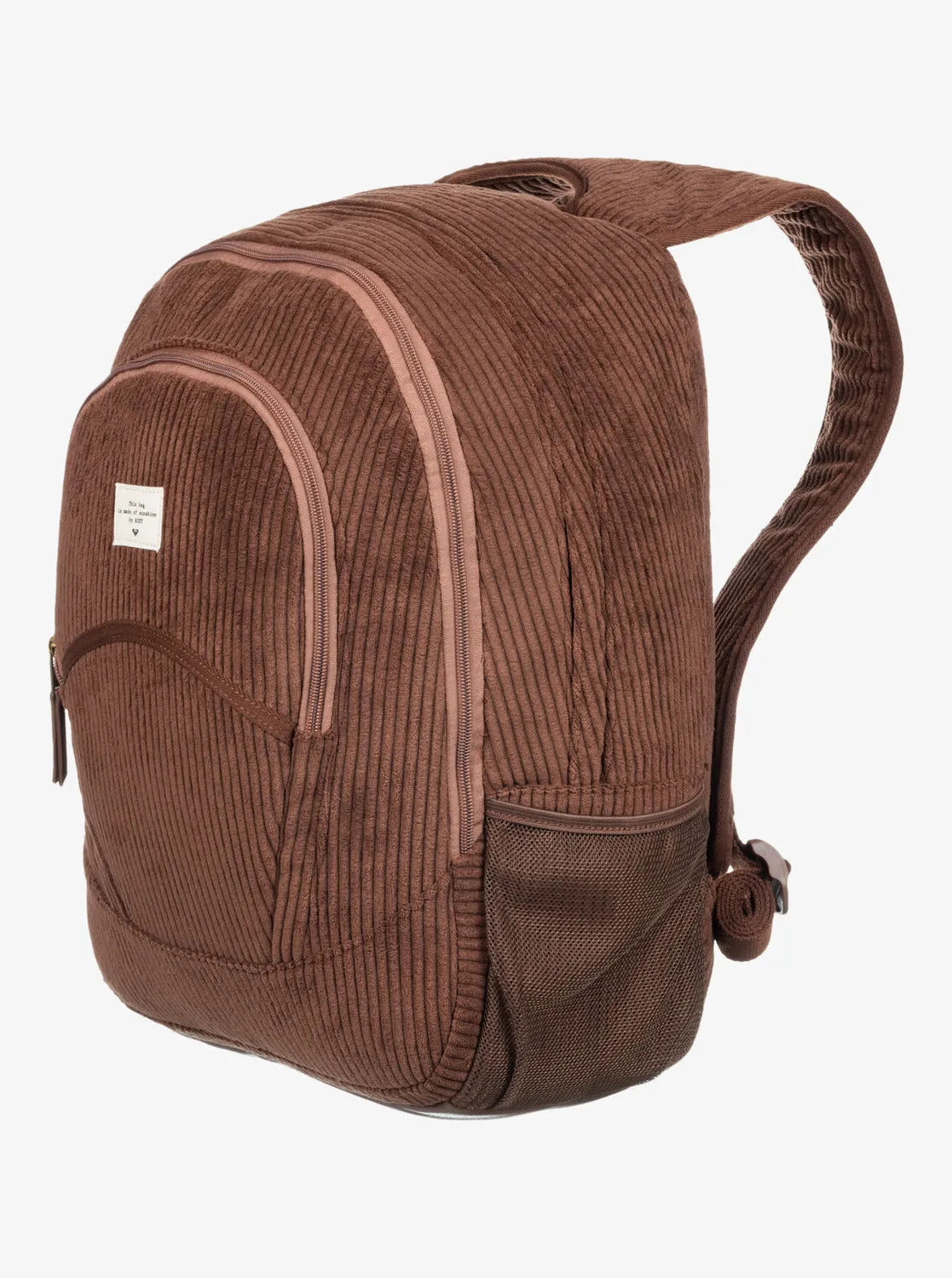 Cozy Nature Large Corduroy Backpack - Bitter Chocolate sold by Roxy product image thumbnail 4