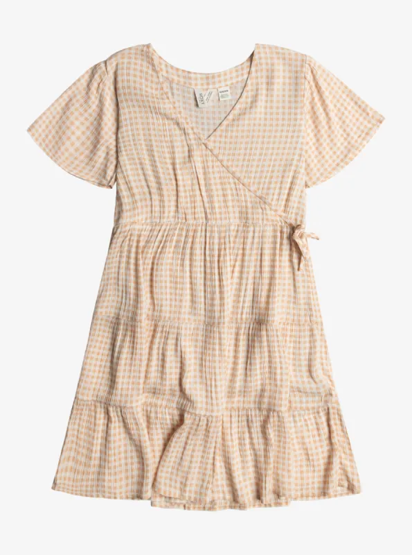 Girls 4-16 Hula Moon Dress - Porcini Minivich made by Roxy