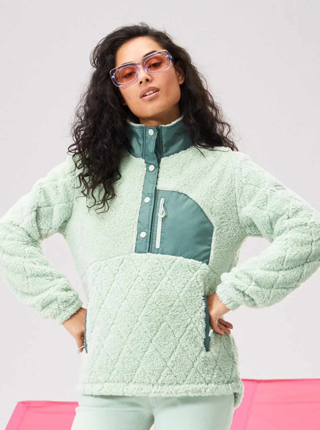 Alabama Technical Fleece - Cameo Green sold by Roxy