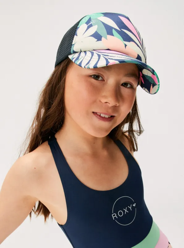 Girls 4-16 Honey Coconut Trucker Hat - Naval Academy Ilacabo sold by Roxy