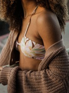 Printed Beach Classics Fashion Triangle Bikini Top - Quiet Green Coast 2 Coast sold by Roxy