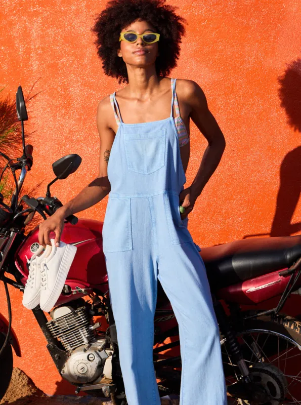 Crystal Coast Overalls - Bel Air Blue made by Roxy