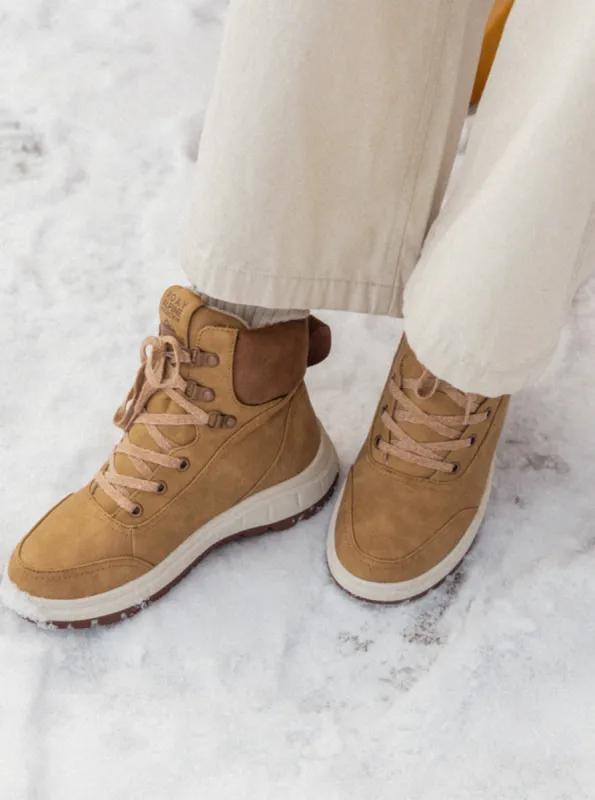 Karmel Lace-Up Boots - Tan sold by Roxy