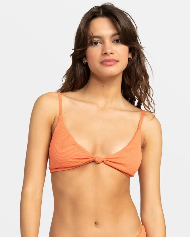 Roxy Love The Surf Knot Bikini Top - Apricot Brandy sold by Roxy