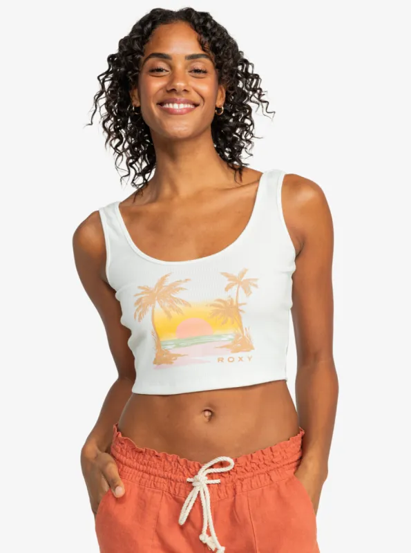 Sunset Beach Dive In Tank - Snow White sold by Roxy