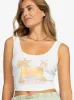 Sunset Beach Dive In Tank - Snow White sold by Roxy