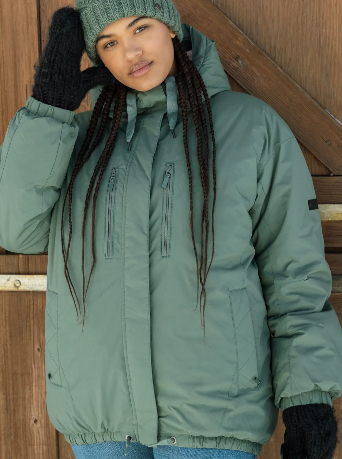 Lofty Cloud Winter Parka - Dark Forest sold by Roxy