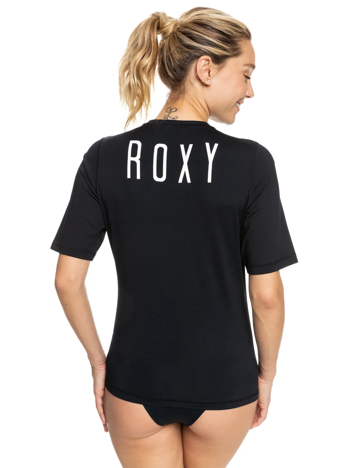 Enjoy Waves Short Sleeve UPF 50 Rashguard - Anthracite sold by Roxy product image thumbnail 4