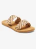 Porto Slide Slider Sandals - Natural sold by Roxy