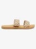 Porto Slide Slider Sandals - Natural sold by Roxy