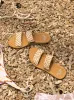 Porto Slide Slider Sandals - Natural sold by Roxy