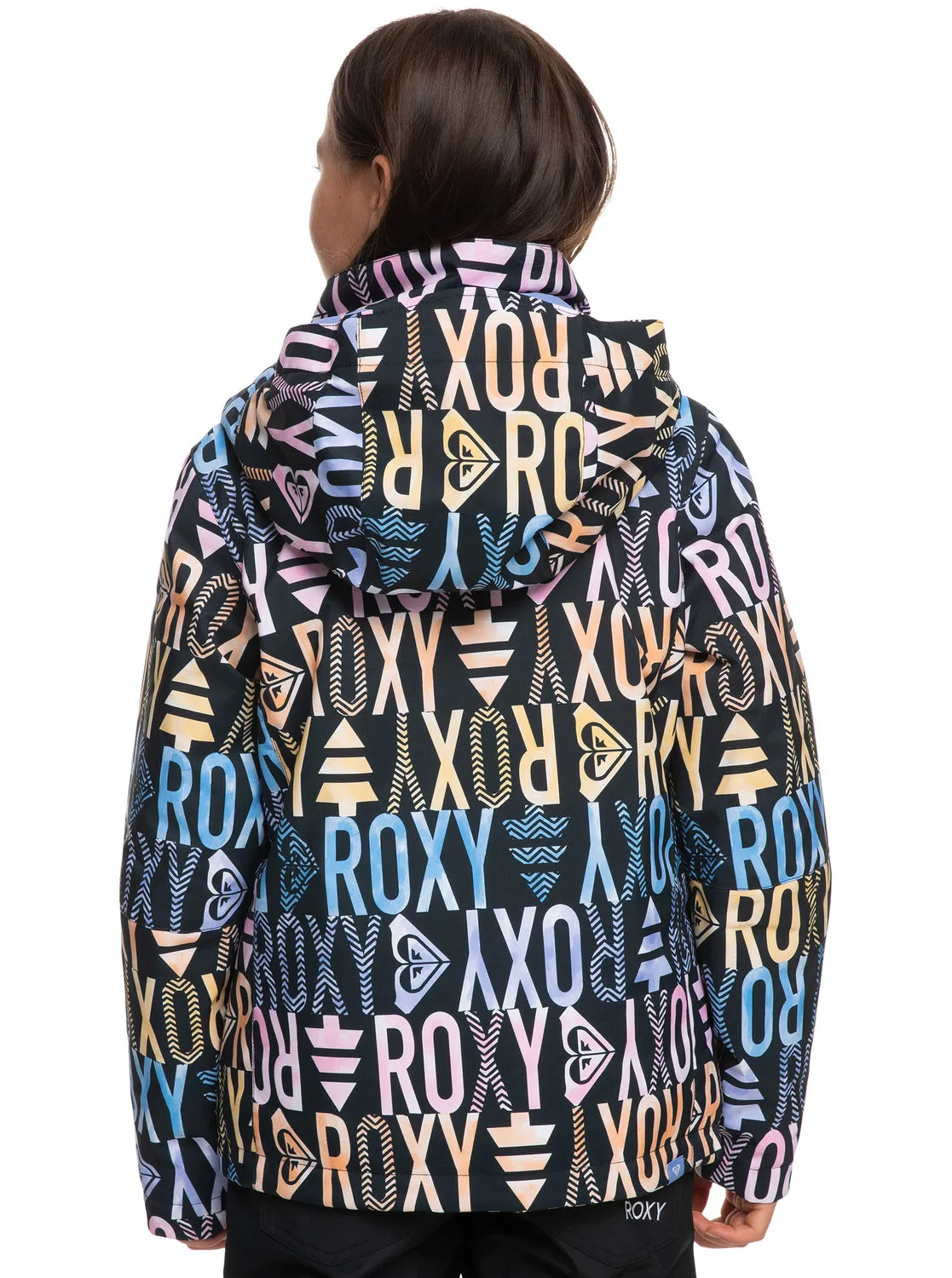Girls 4-16 Roxy Jetty Technical Snow Jacket - True Black Sapin Rg sold by Roxy product image thumbnail 3