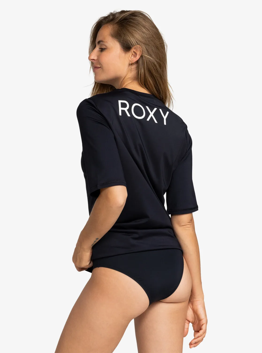 New Enjoy Waves Short-Sleeve Rashguard - Anthracite sold by Roxy product image thumbnail 5