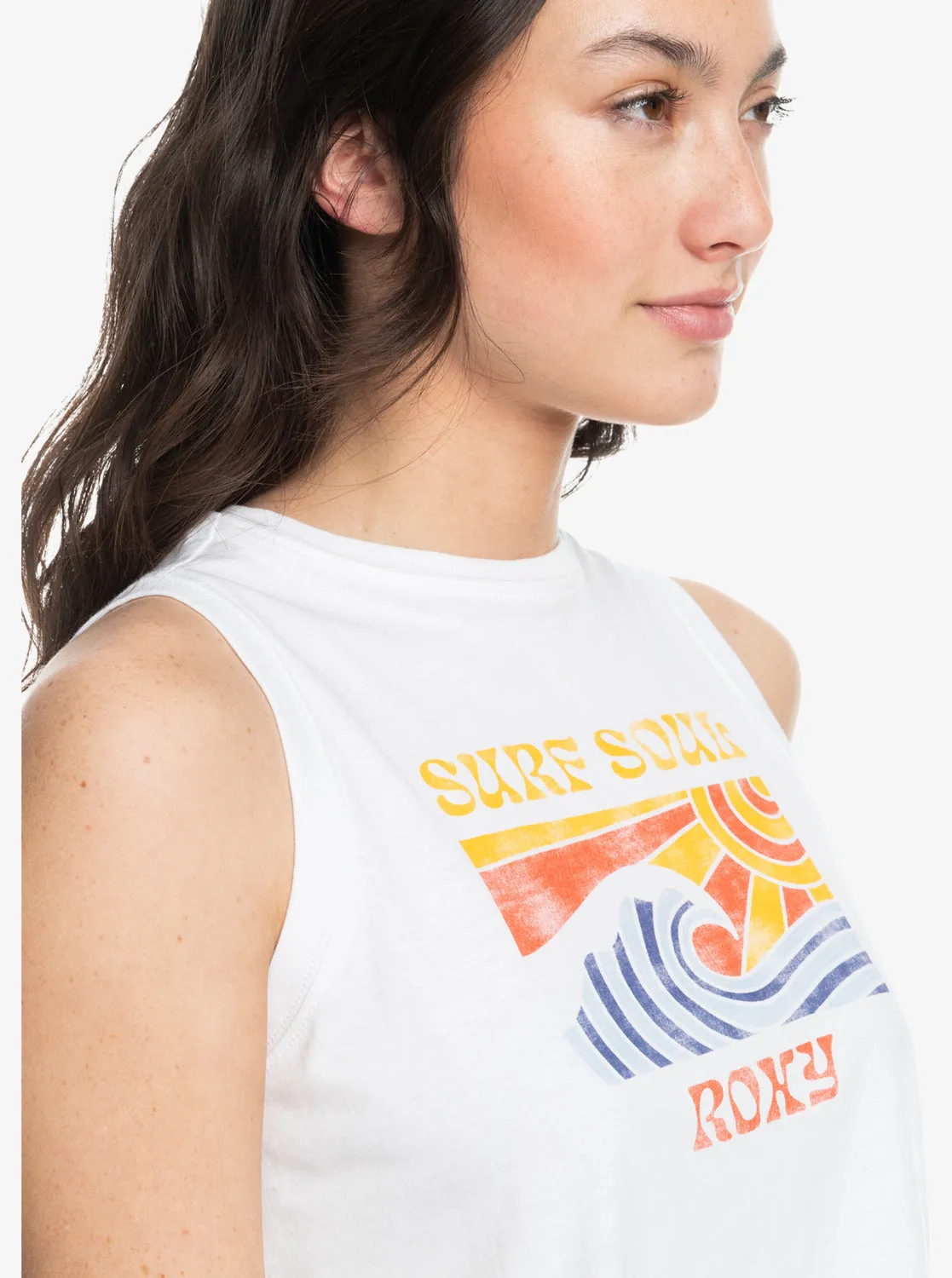 Moonlight Serenade Cropped Tank Top - Bright White sold by Roxy product image thumbnail 3