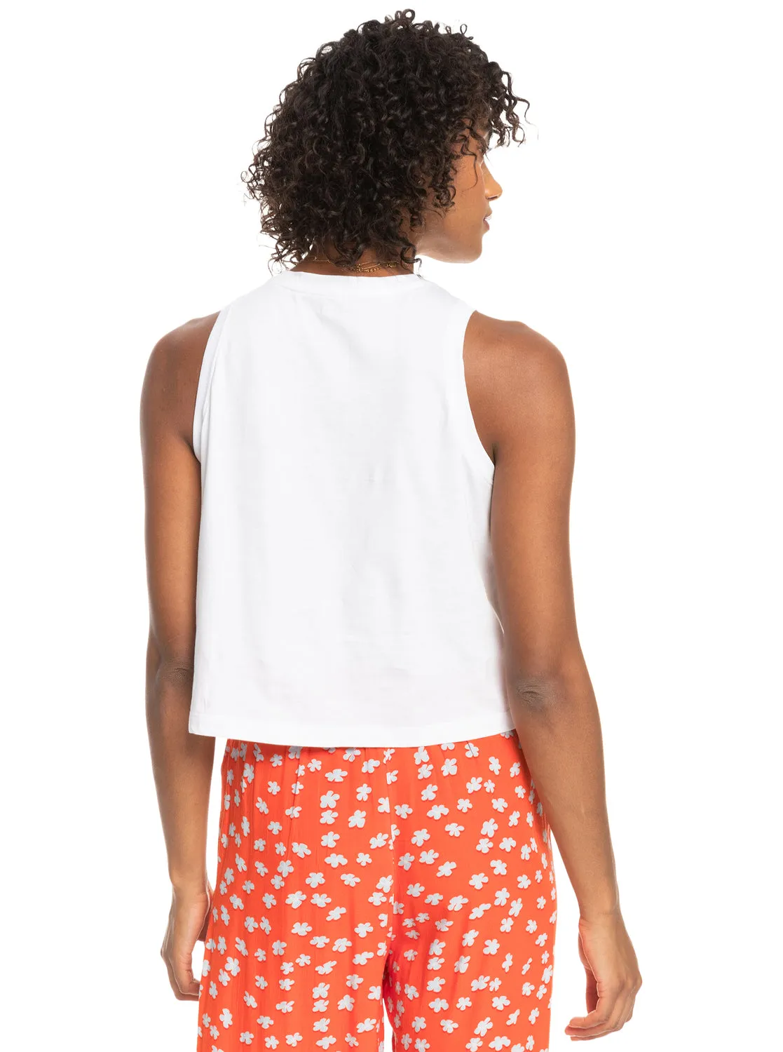 Moonlight Serenade Cropped Tank Top - Bright White sold by Roxy product image thumbnail 5