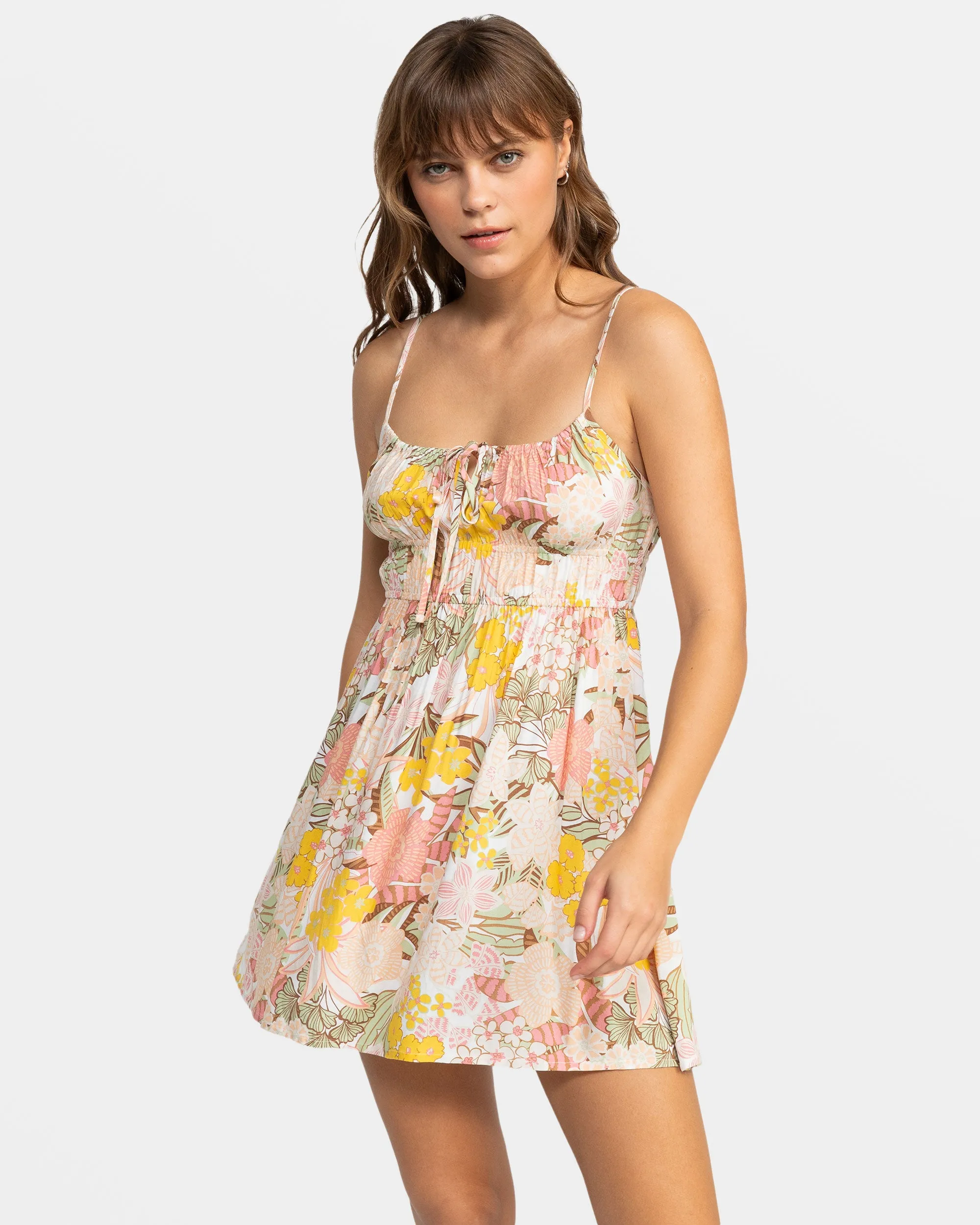 La Vida Strappy Mini Dress - White Viva La Vida sold by Roxy product image thumbnail 5